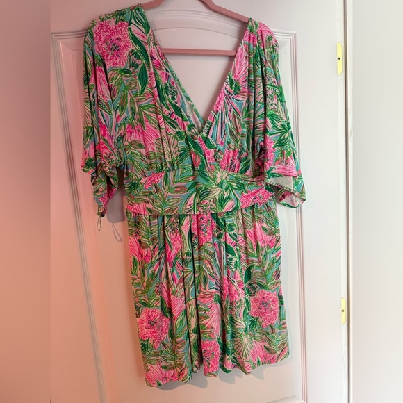 Lilly Pulitzer Parigi Romper Size Large EUC - Picture 1 of 5